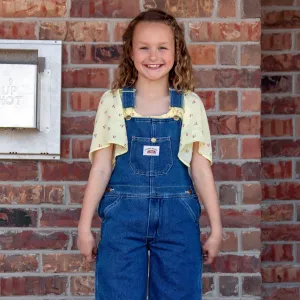 #7 Kid's Stonewashed Blue Denim Bib Overalls - IRREGULARS