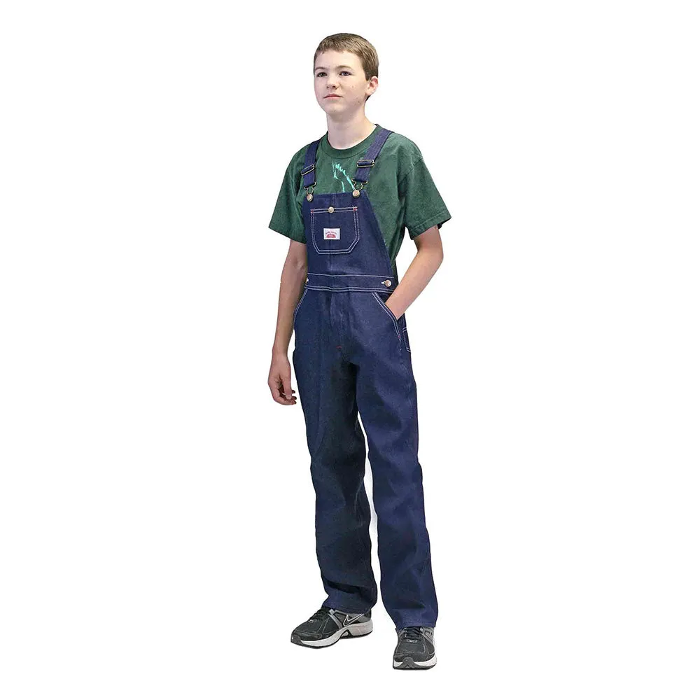 #9 Youth Blue Denim Bib Overalls IRREGULARS