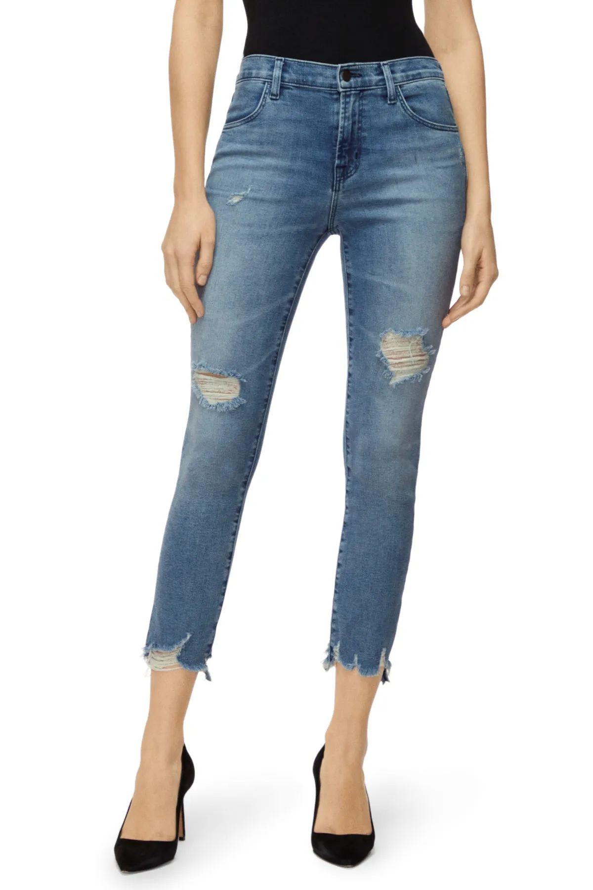 Alana High Rise Crop Super Skinny - Fix Up Destruct