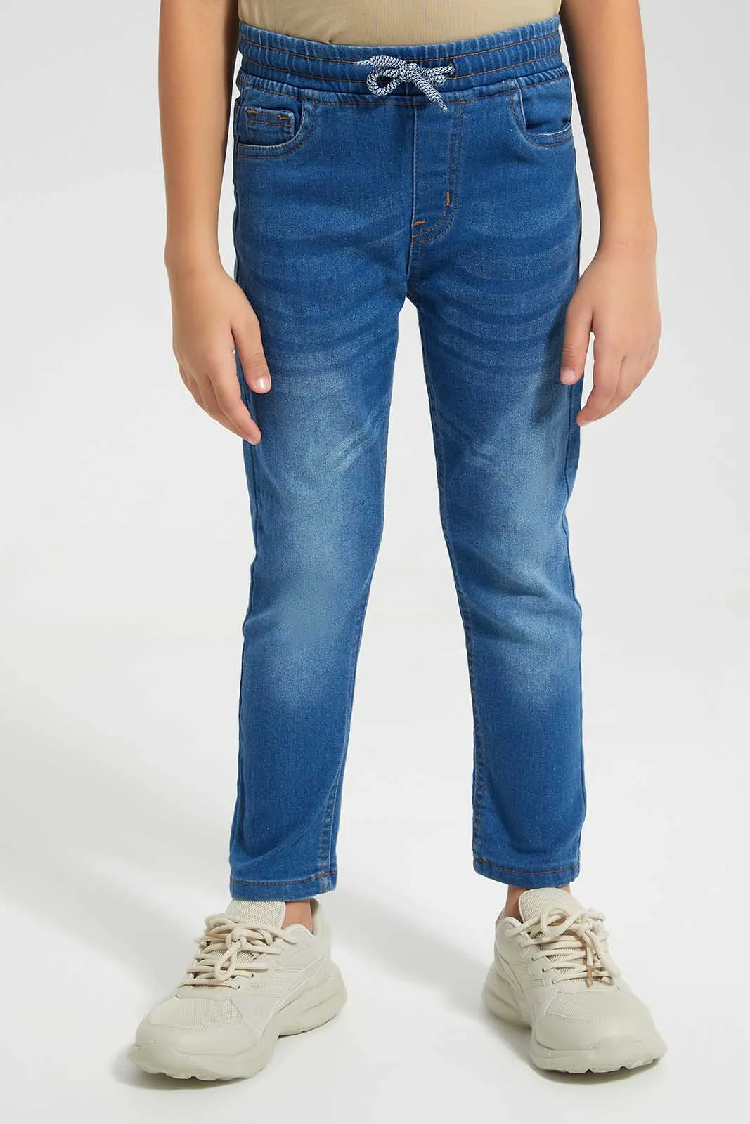 Blue Elasticated Waist Jean