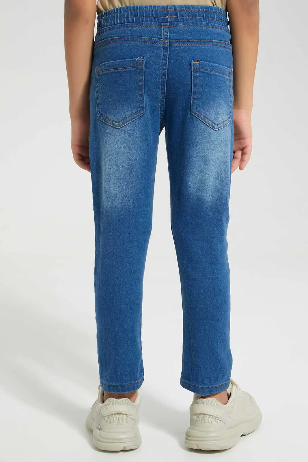 Blue Elasticated Waist Jean