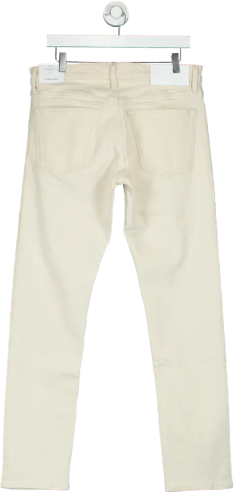 Calvin Klein Ivory Slim Fit Jeans W32