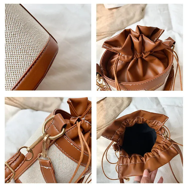 Chic Drawstring Bucket Bag