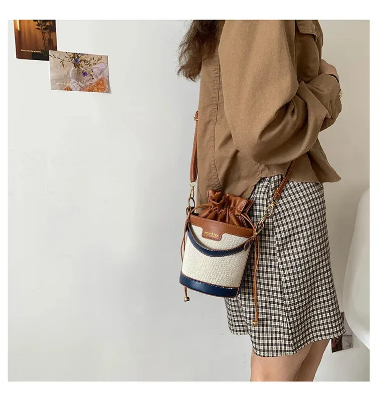 Chic Drawstring Bucket Bag