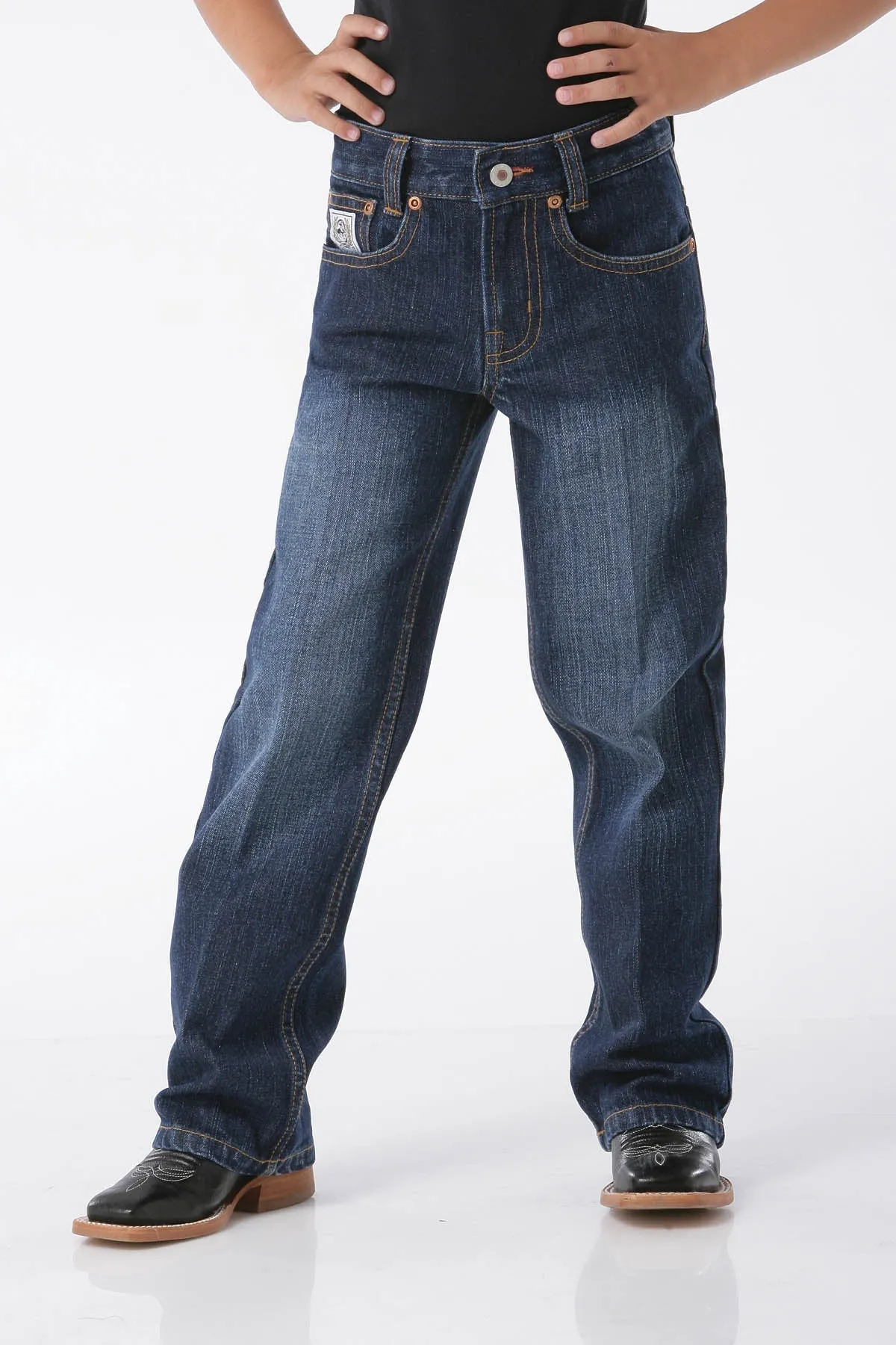 Cinch Boys White Label Slim Fit Dark Jeans Style MB12881002