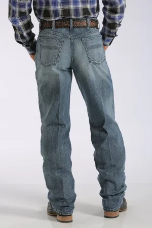 Cinch Men's Loose Fit Black Label Medium Stonewash Style MB90633006