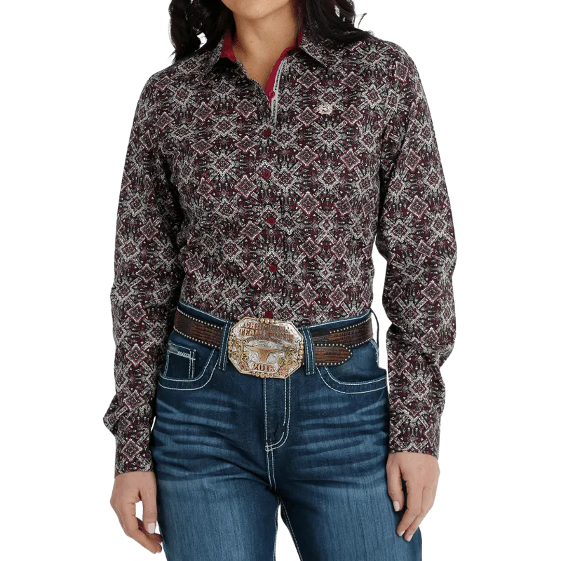 Cinch Women's Long Sleeve Button Down Western Shirt MSW9165042