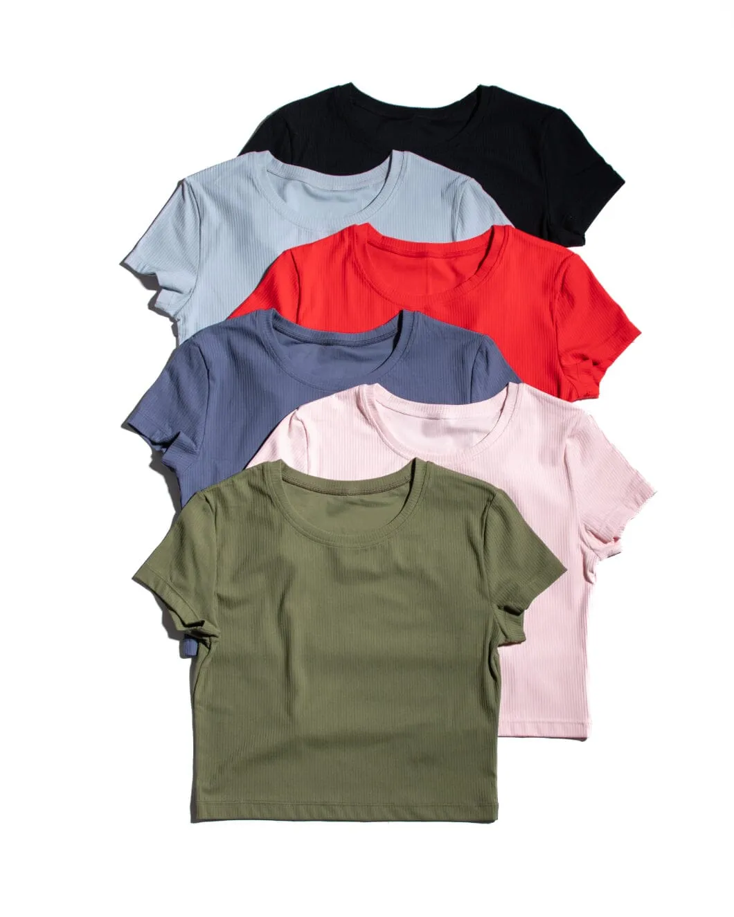 CloudRib Short Sleeve Crop Ace