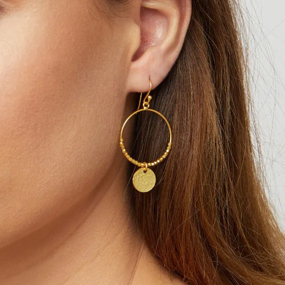 Dominique Mini Gold Hoop Earrings