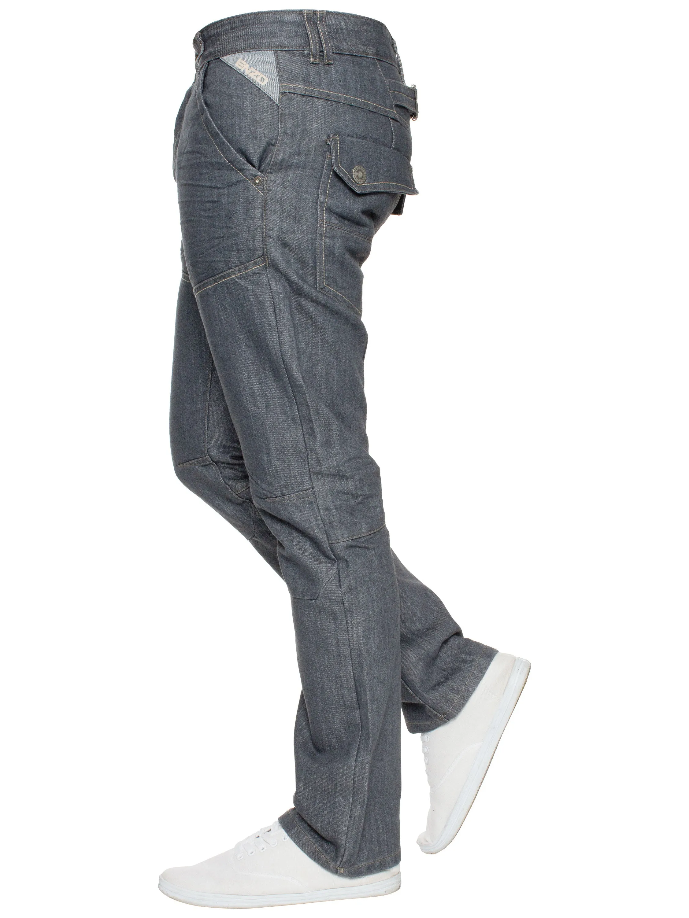 Enzo | Mens Miguel Straight Leg Denim Jeans