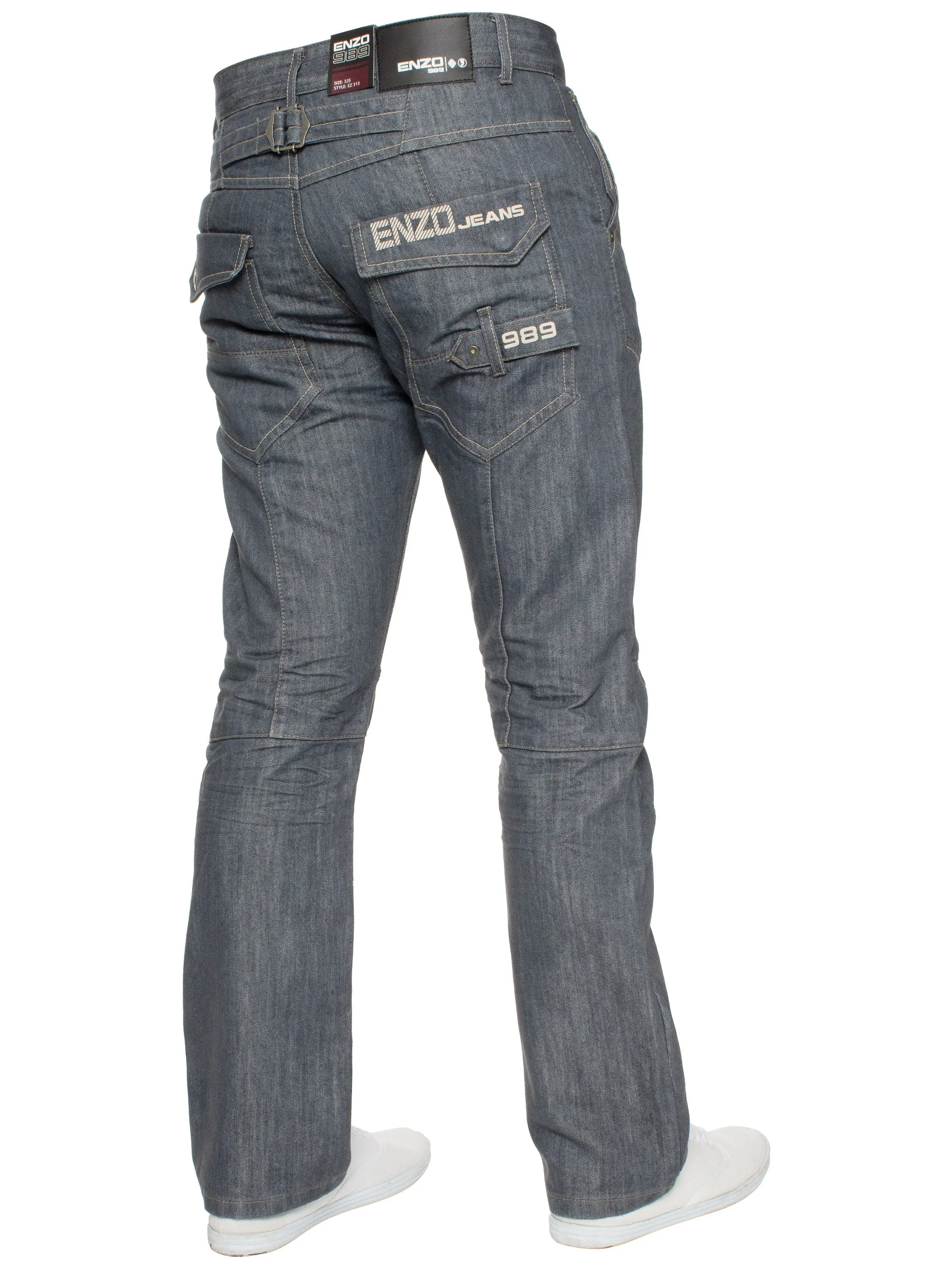 Enzo | Mens Miguel Straight Leg Denim Jeans