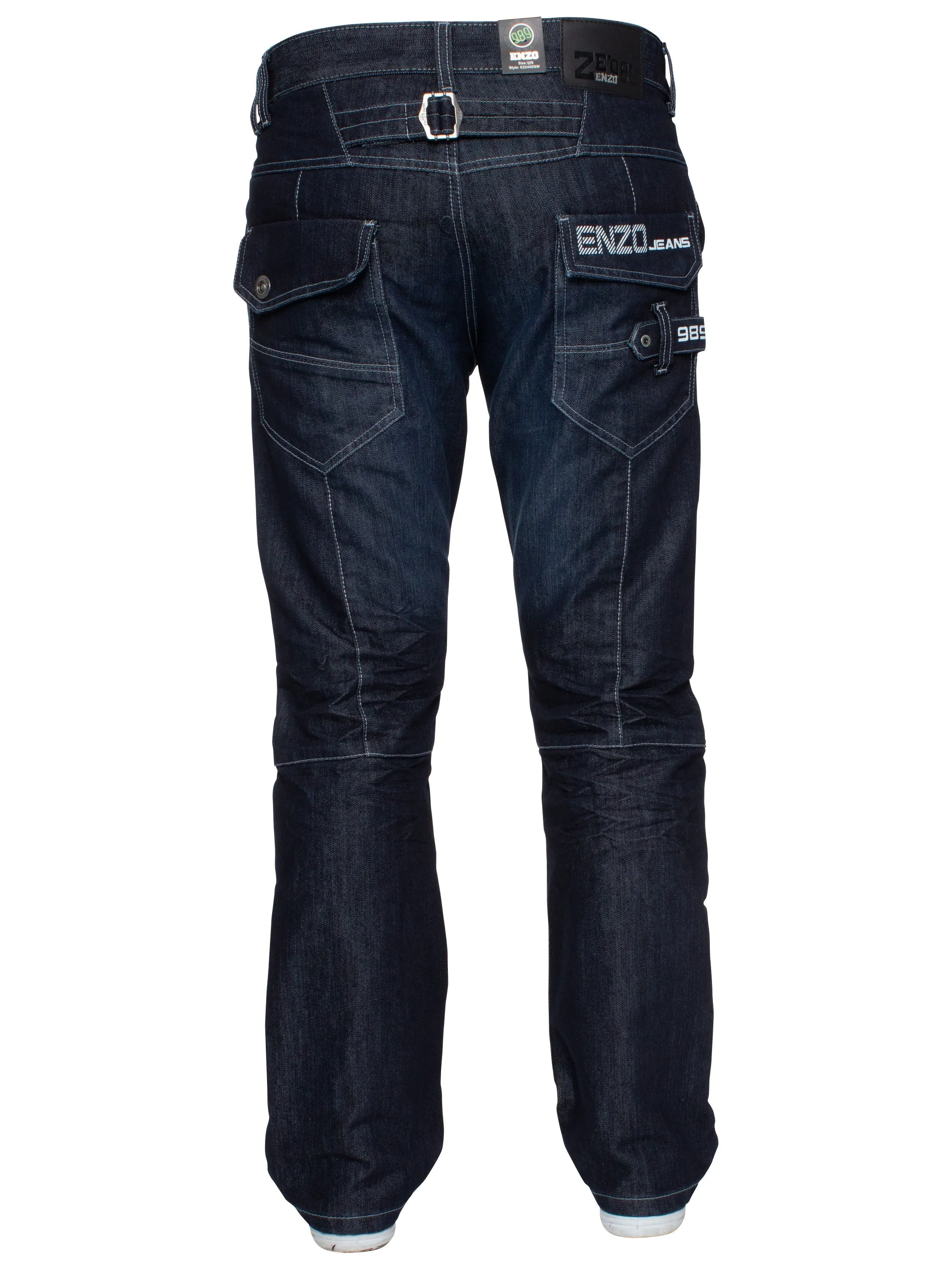 Enzo | Mens Miguel Straight Leg Denim Jeans