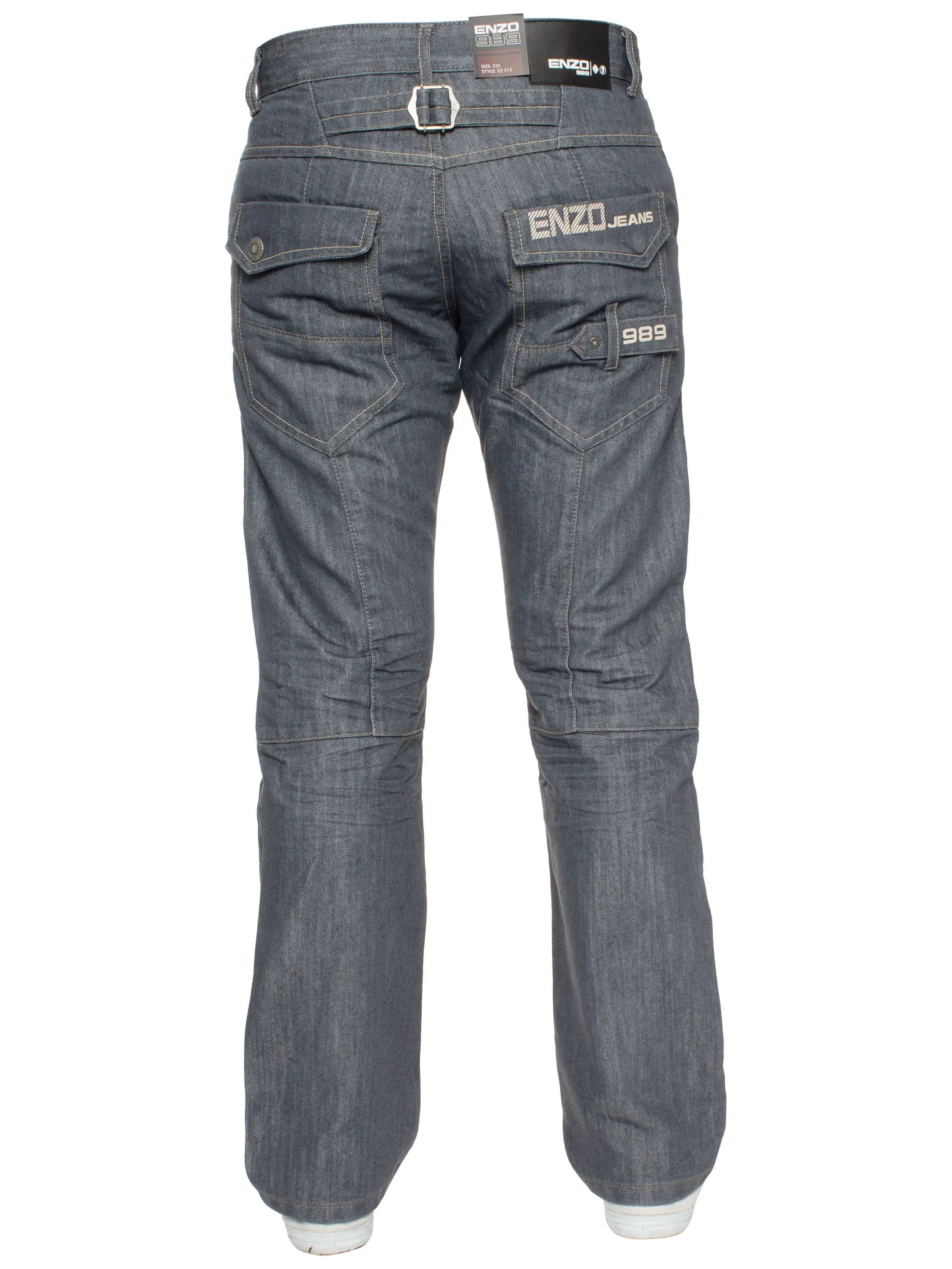 Enzo | Mens Miguel Straight Leg Denim Jeans