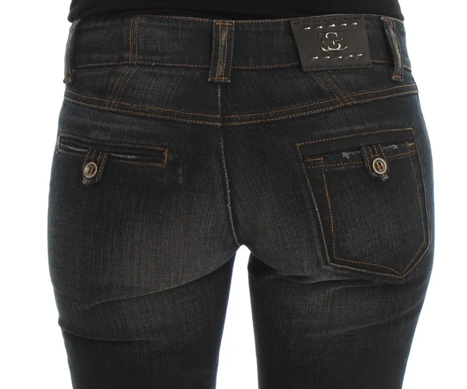 Ermanno Scervino Chic Slim Fit Italian Cotton Jeans