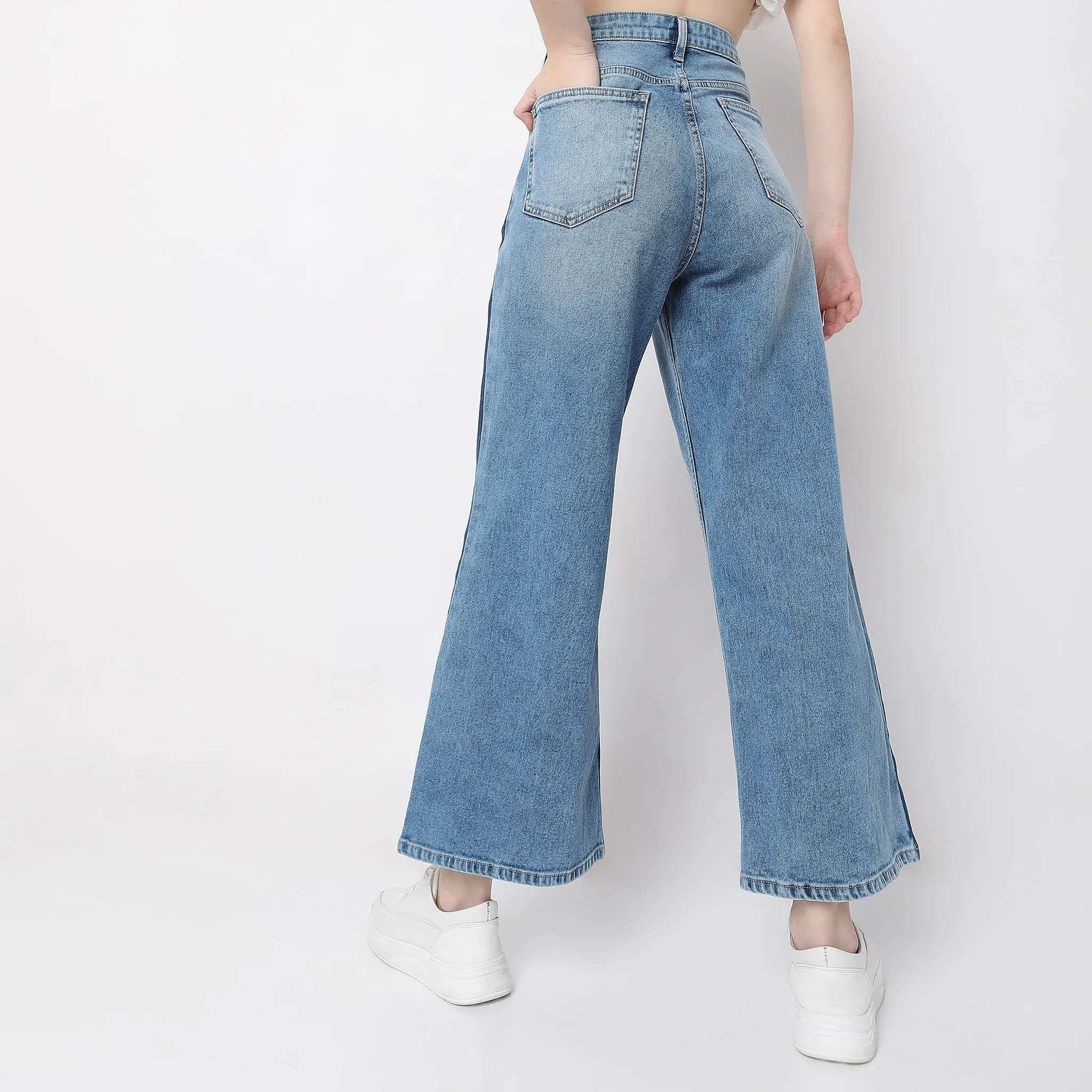 Flare Fit High Rise Jeans