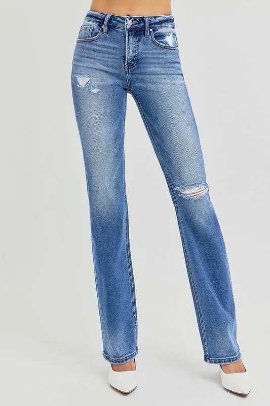 HANNAH HIGH RISE ANKLE STRAIGHT JEANS