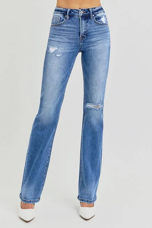 HANNAH HIGH RISE ANKLE STRAIGHT JEANS