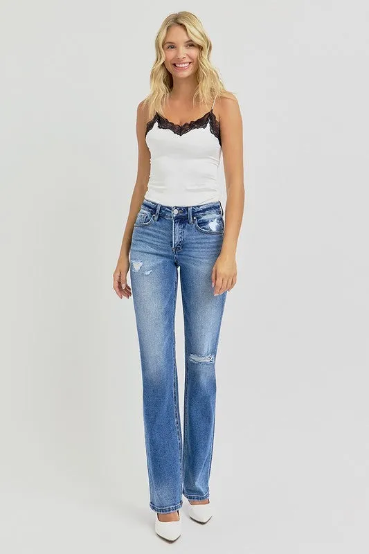 HANNAH HIGH RISE ANKLE STRAIGHT JEANS