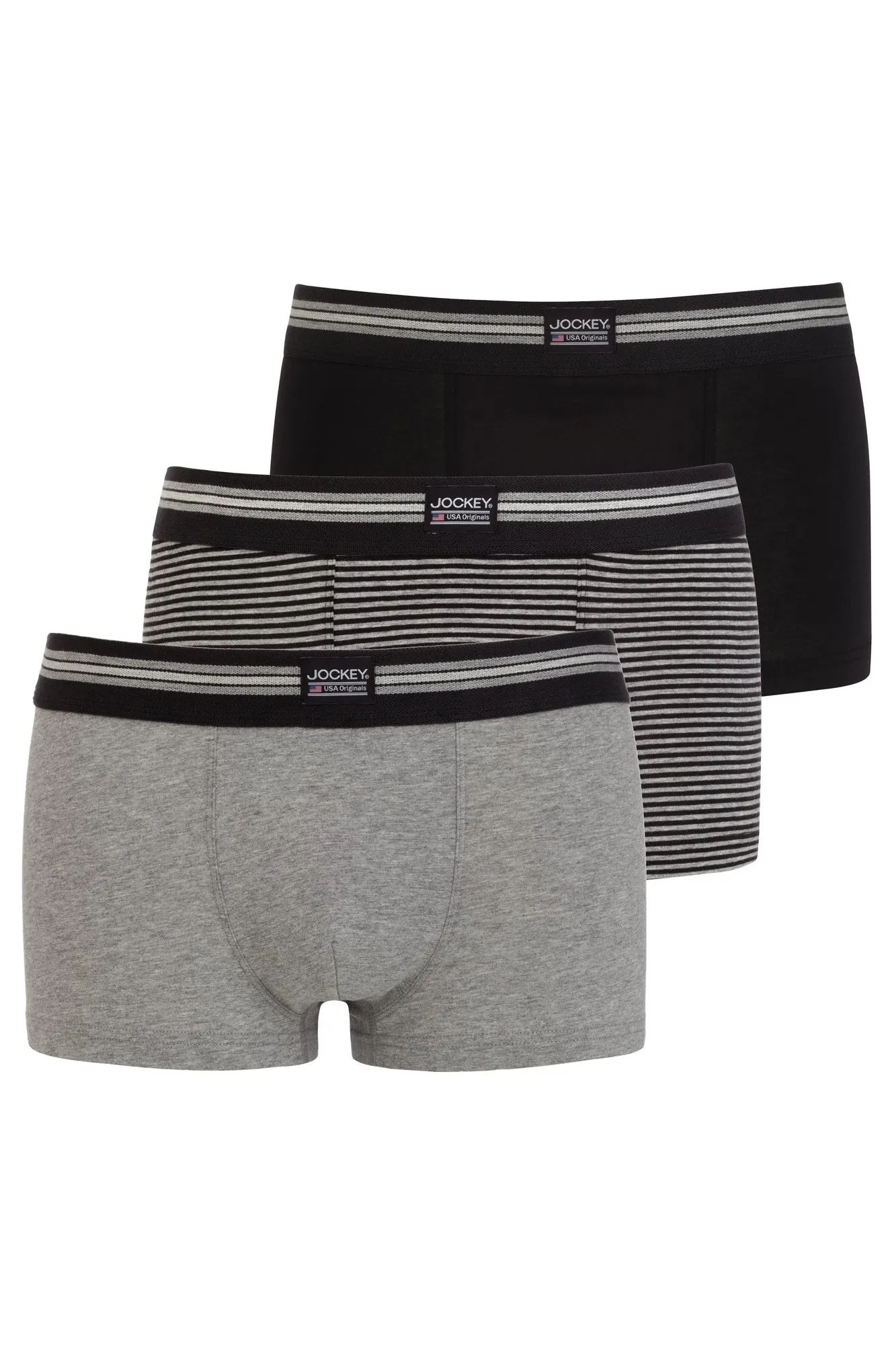 Jockey® Cotton Stretch Short Trunk 3-Pack