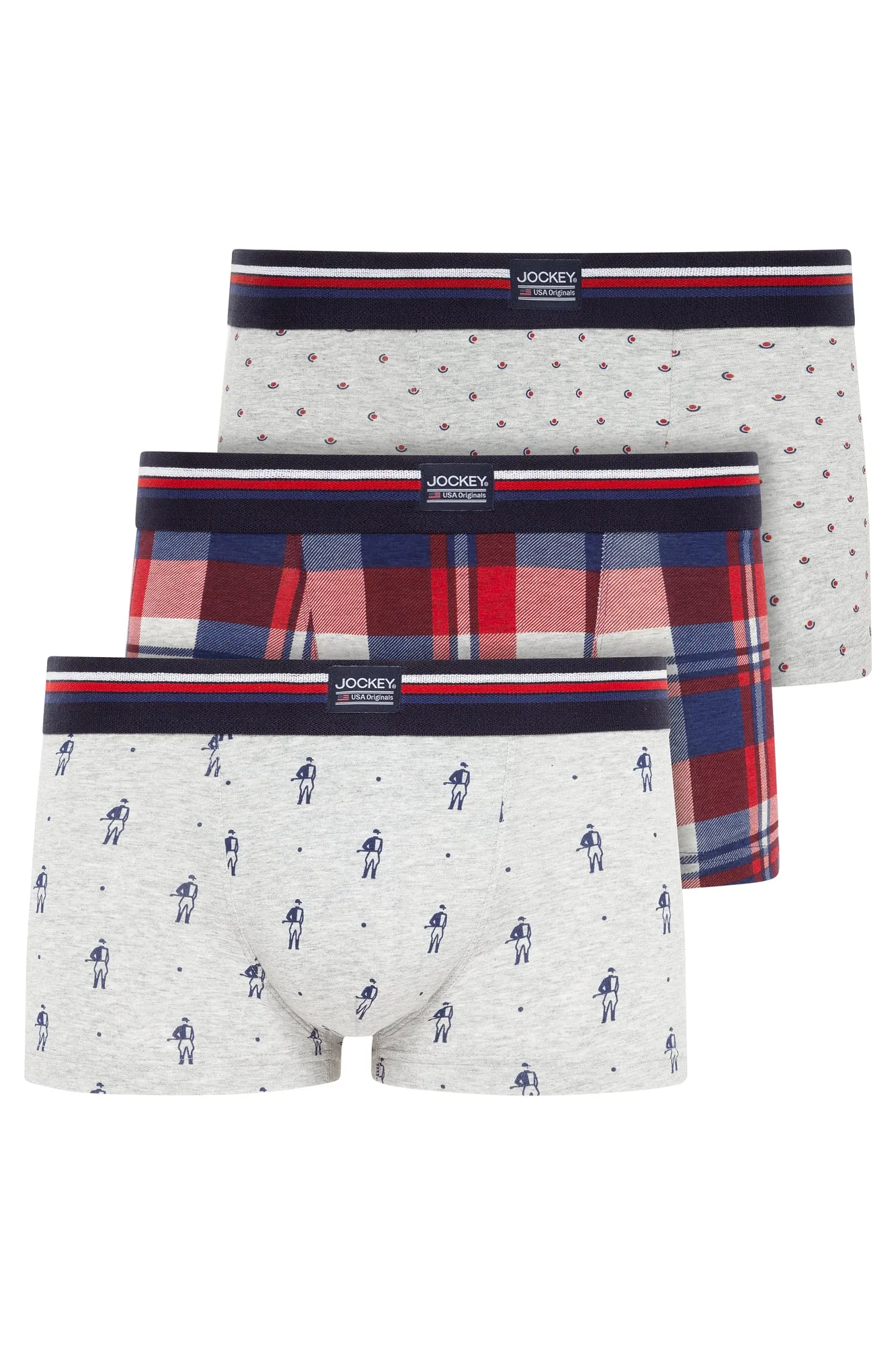 Jockey® Cotton Stretch Short Trunk 3-Pack