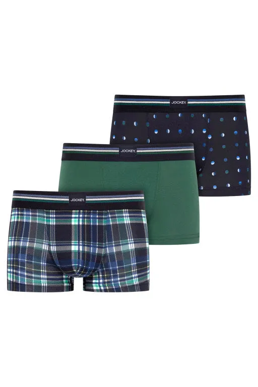 Jockey® Cotton Stretch Short Trunk 3-Pack