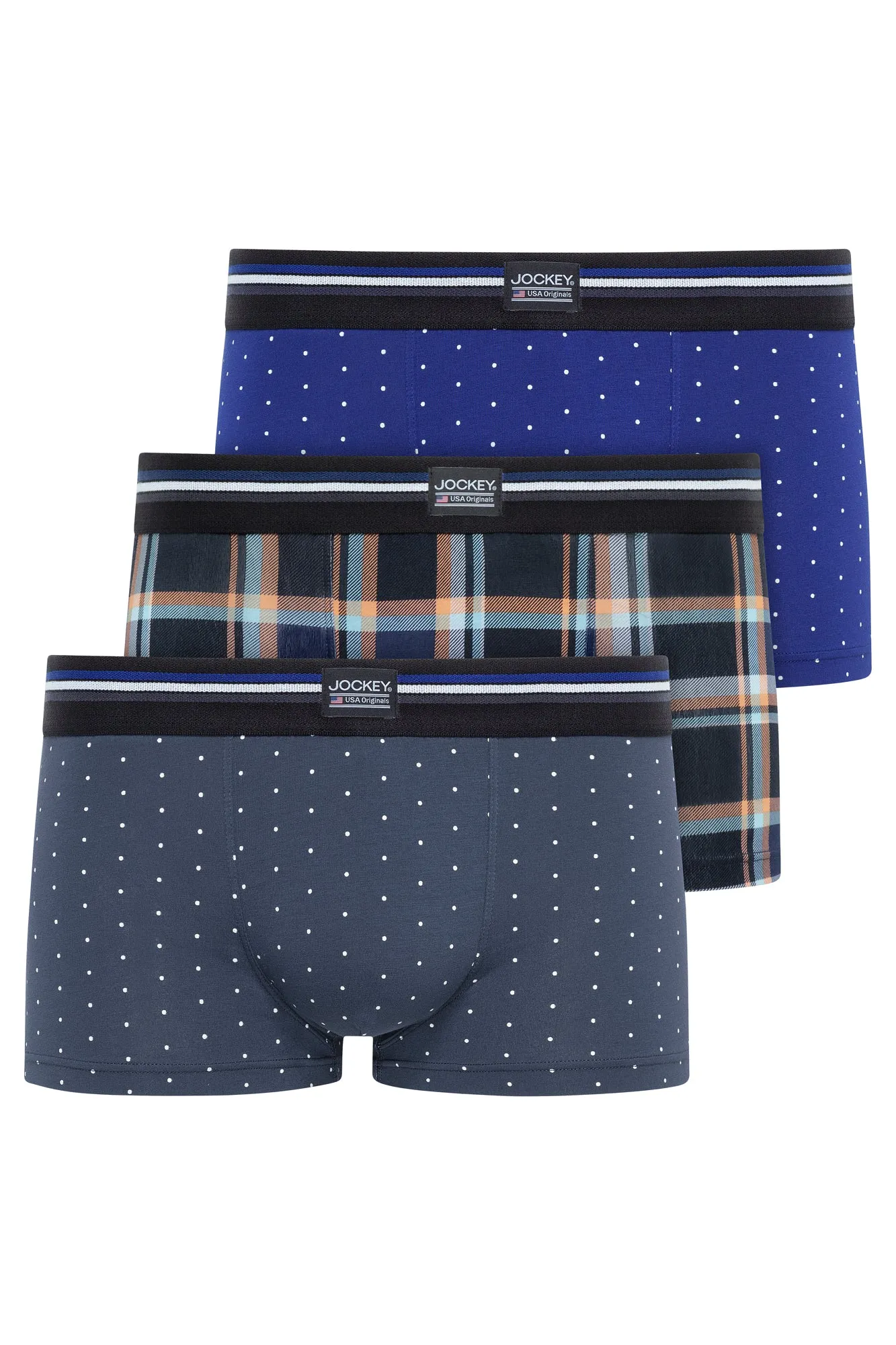 Jockey® Cotton Stretch Short Trunk 3-Pack