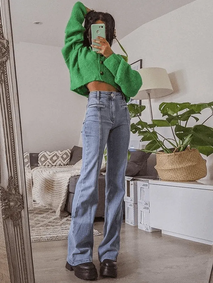 Joskaa Back Star Patchwork Jeans