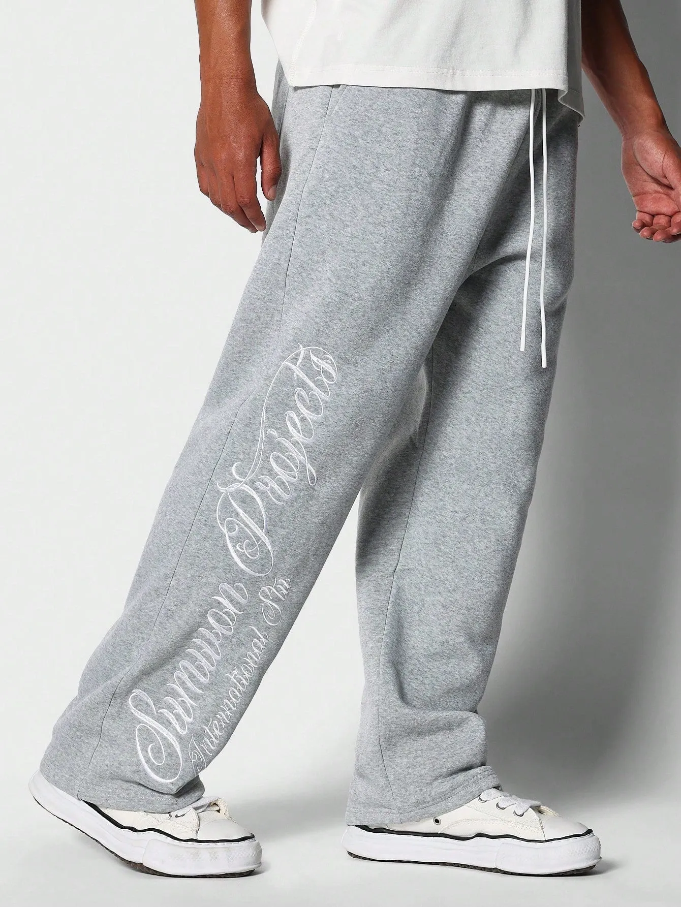 Loose Fit Cargo Jogger With Embroidery