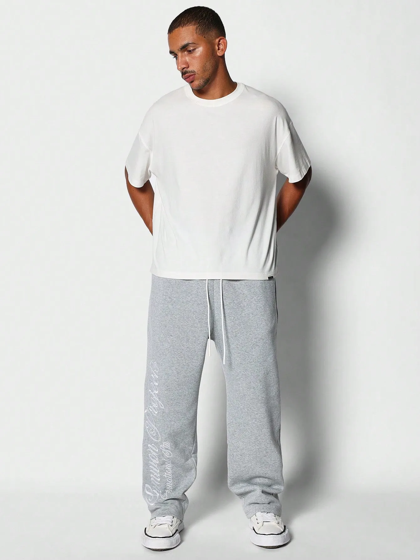 Loose Fit Cargo Jogger With Embroidery