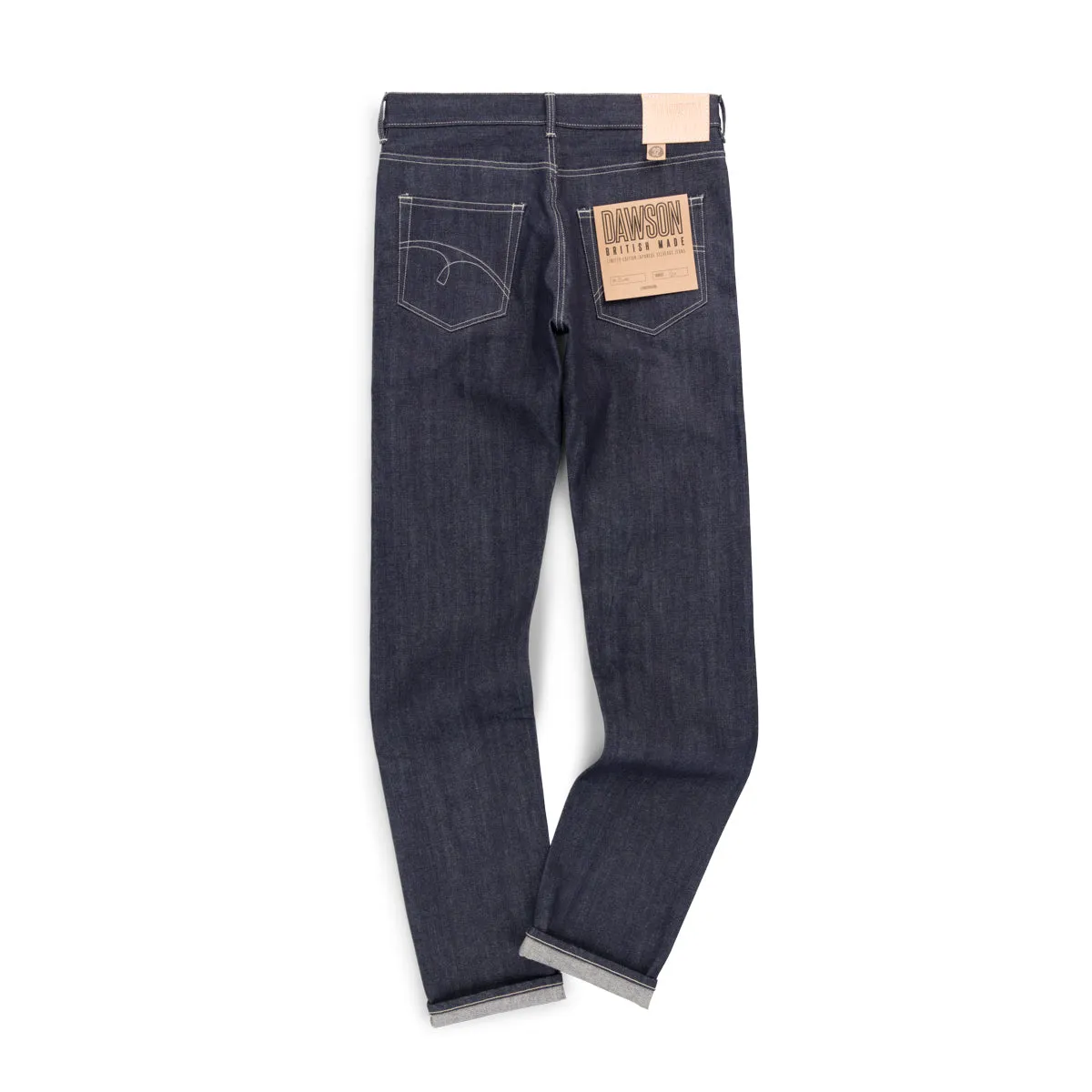 LOT 7 MENS SLIM FIT JEANS 14OZ WHITE SELVEDGE