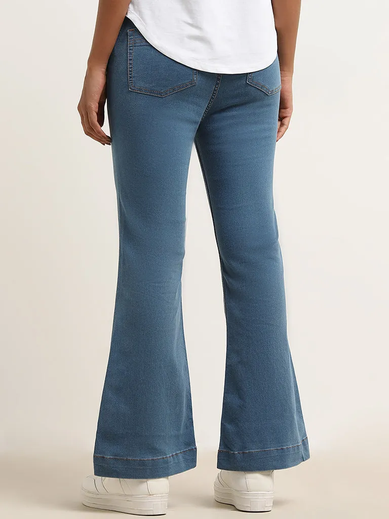 LOV Blue Straight - Fit Mid - Rise Jeans