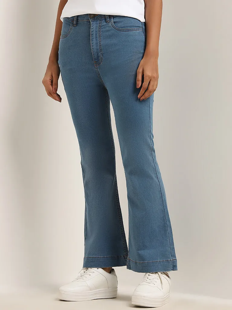 LOV Blue Straight - Fit Mid - Rise Jeans