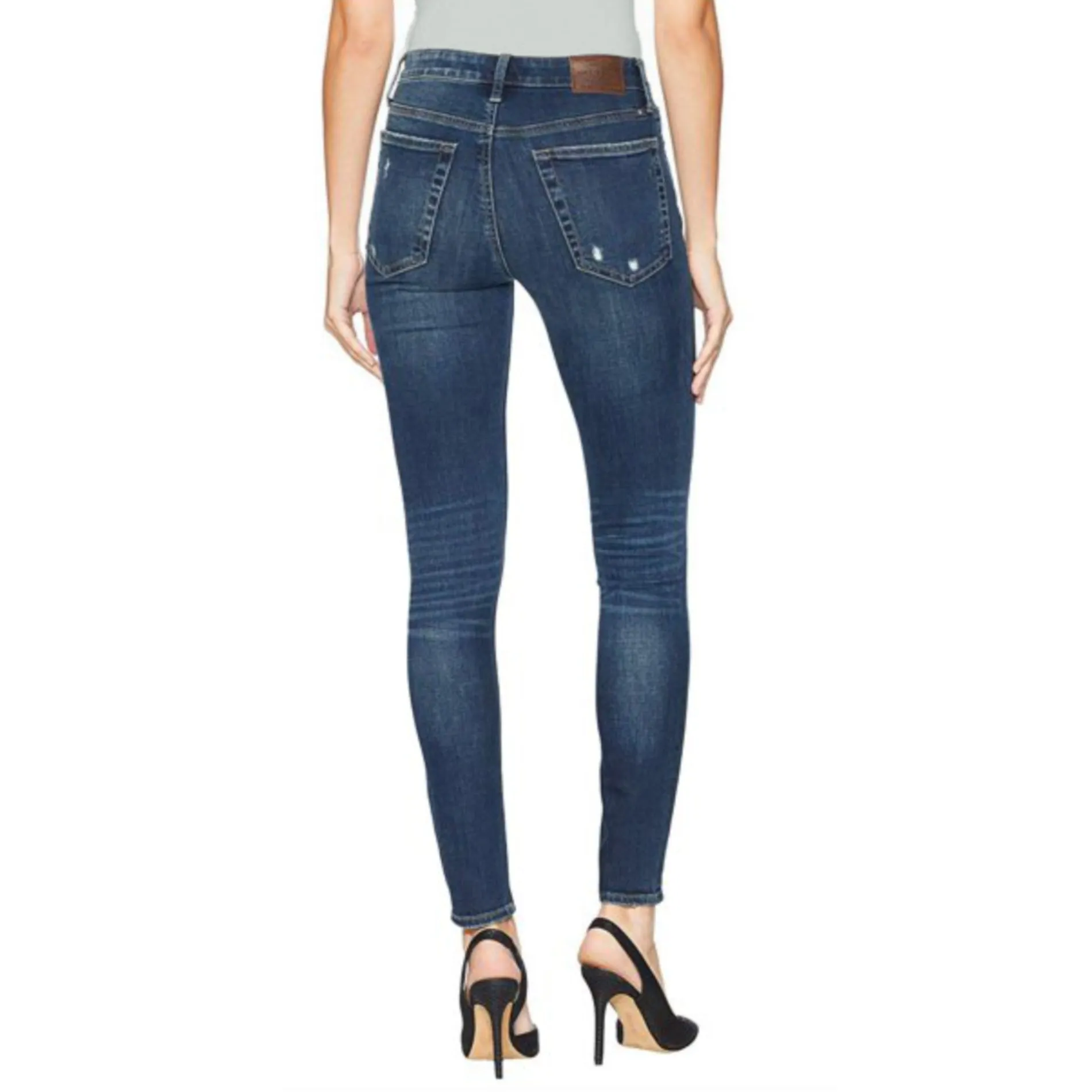 Lucky Brand Women's Bridgette High Rise Slim Fit Distressed Skinny Jeans