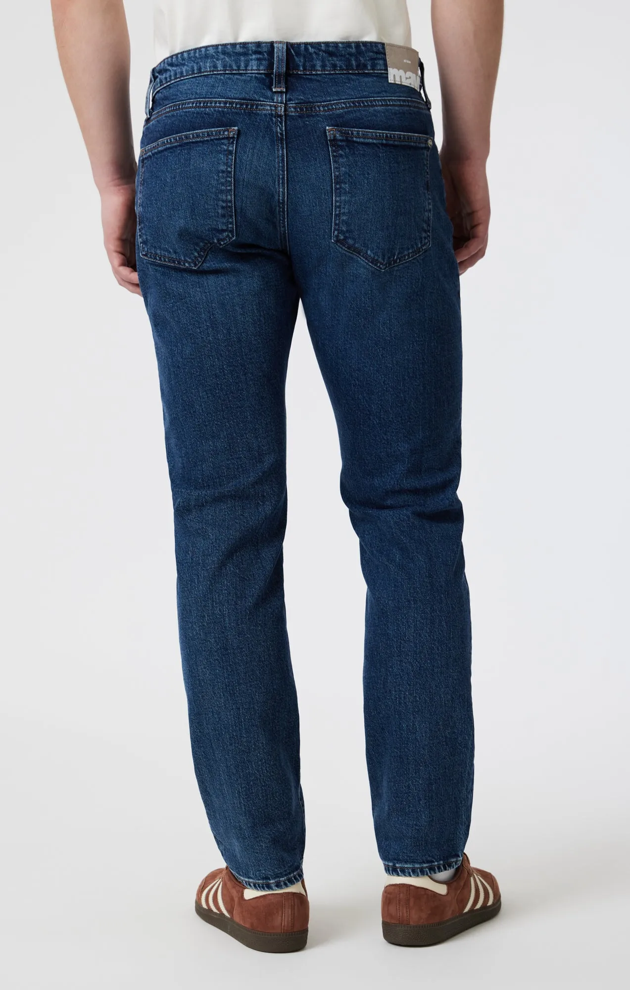 MARCUS SLIM STRAIGHT LEG IN DARK BRUSHED CLASSIC BLUE