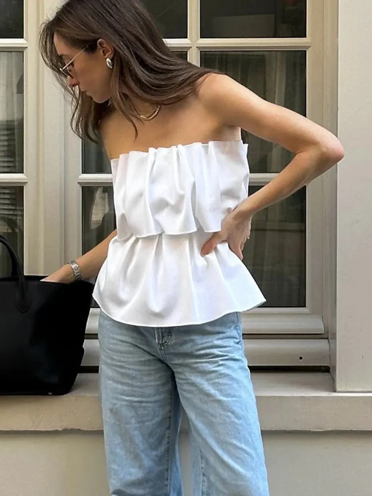 Marxie - Elegant strapless top