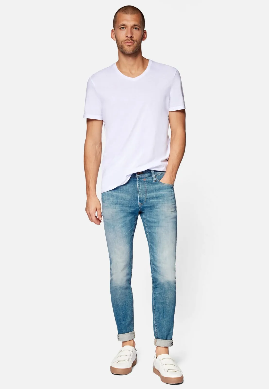 Mavi Jeans Herren James Skinny Fit ash blue ultra