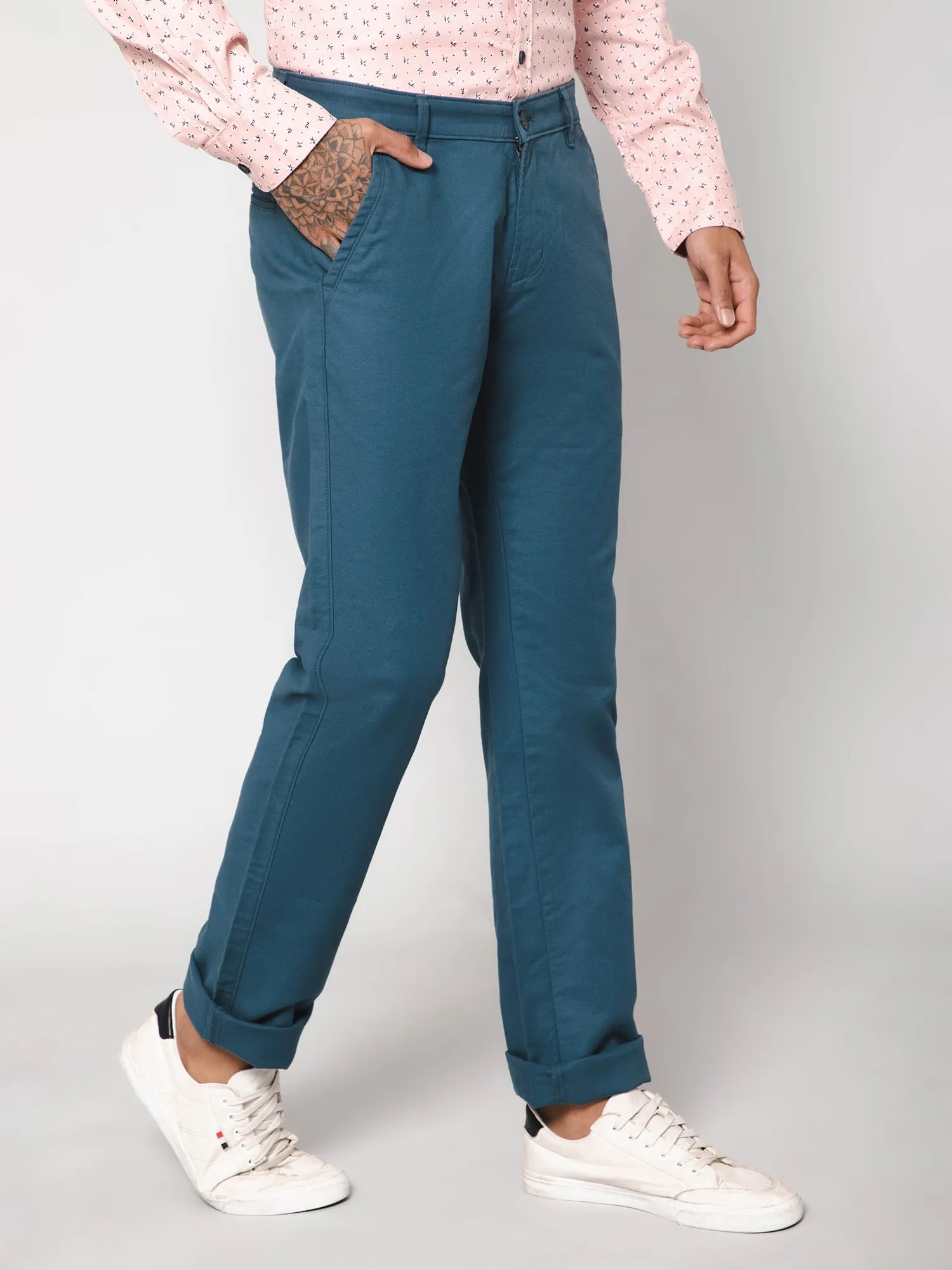 Men Blue Trouser