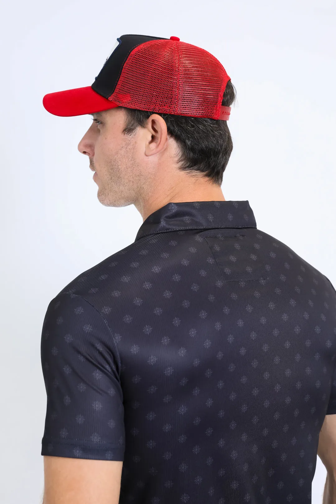 Mens Horse Logo Baseball Red Cap