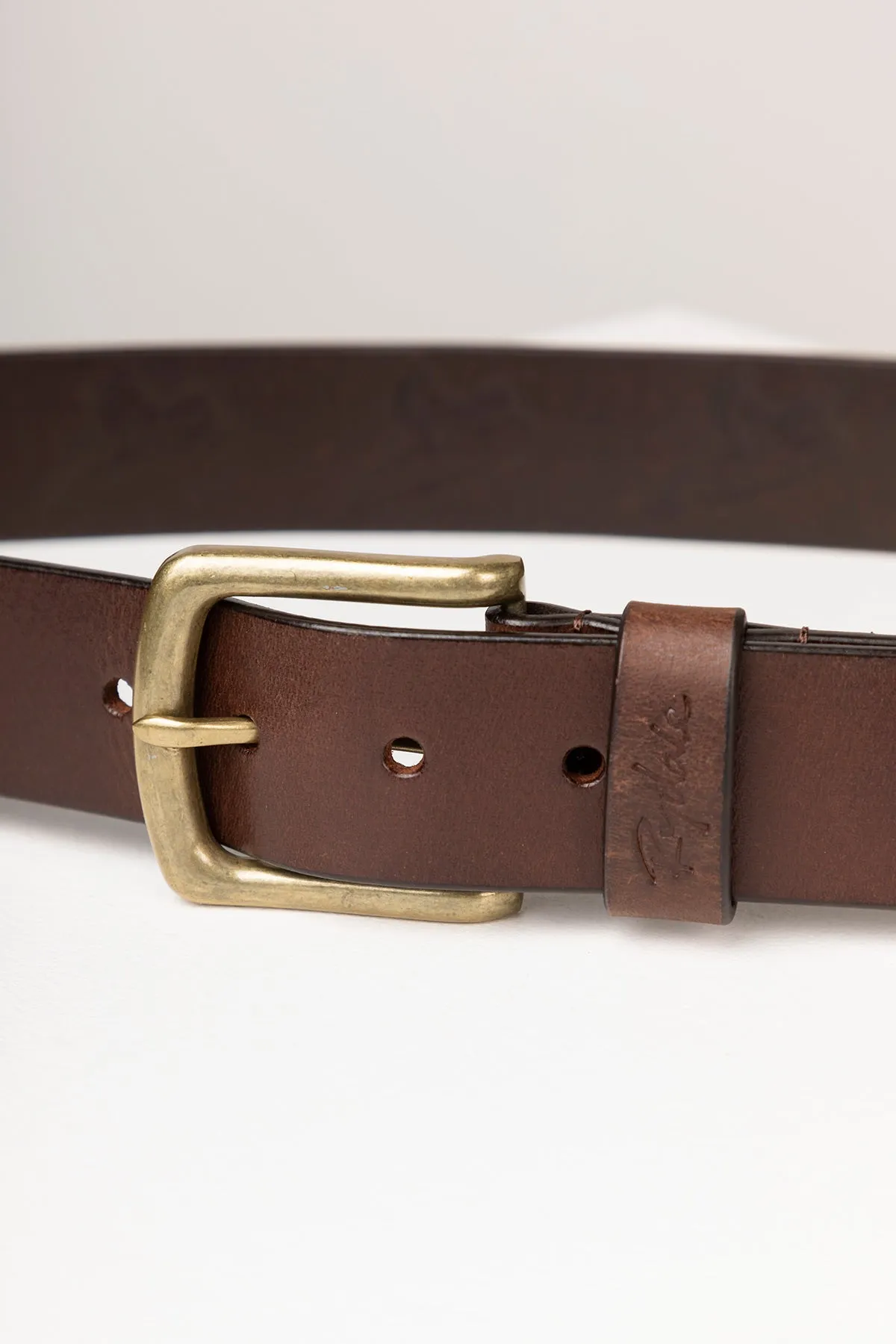 Men's Leather Jeans Belt - Sledmere