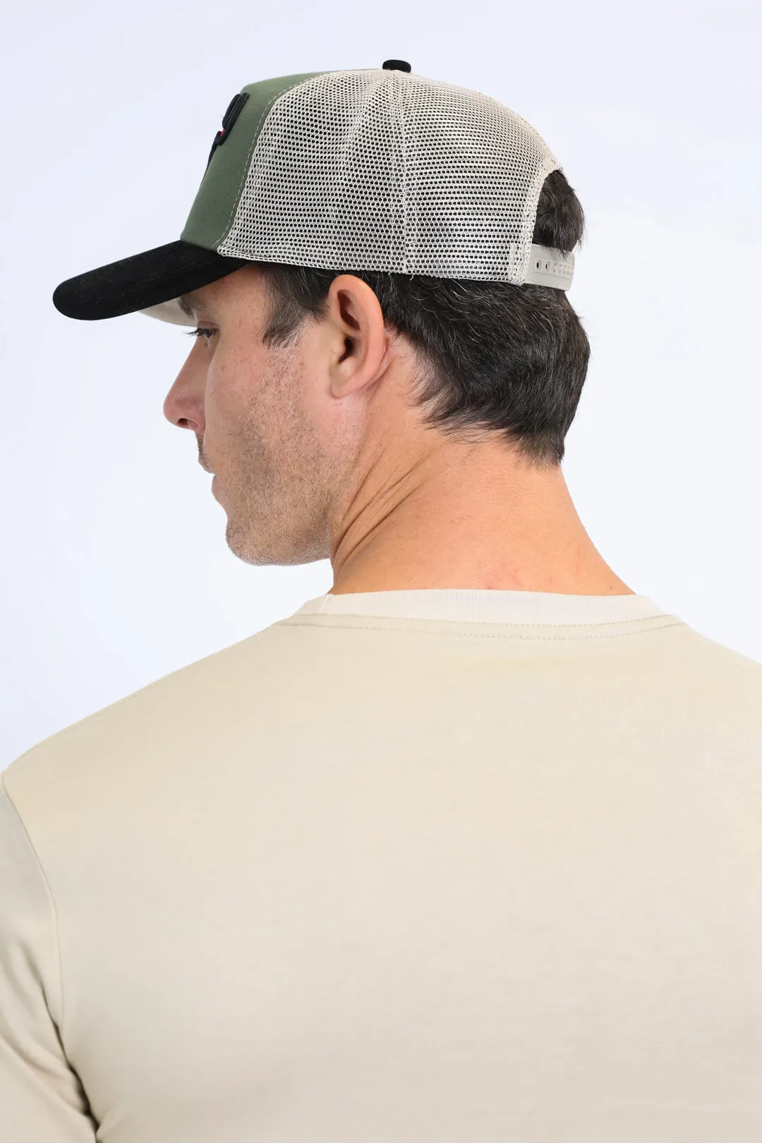 Mens MEXICO 3D Logo Baseball Black/Olive Cap