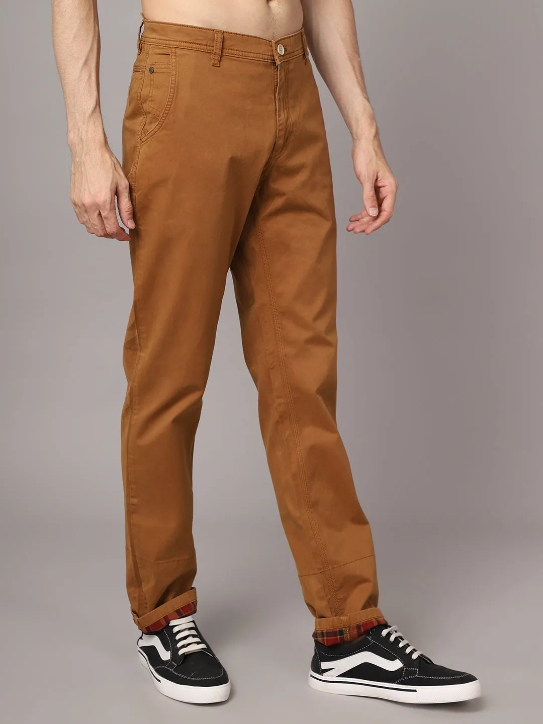 Mens Mustard Trouser