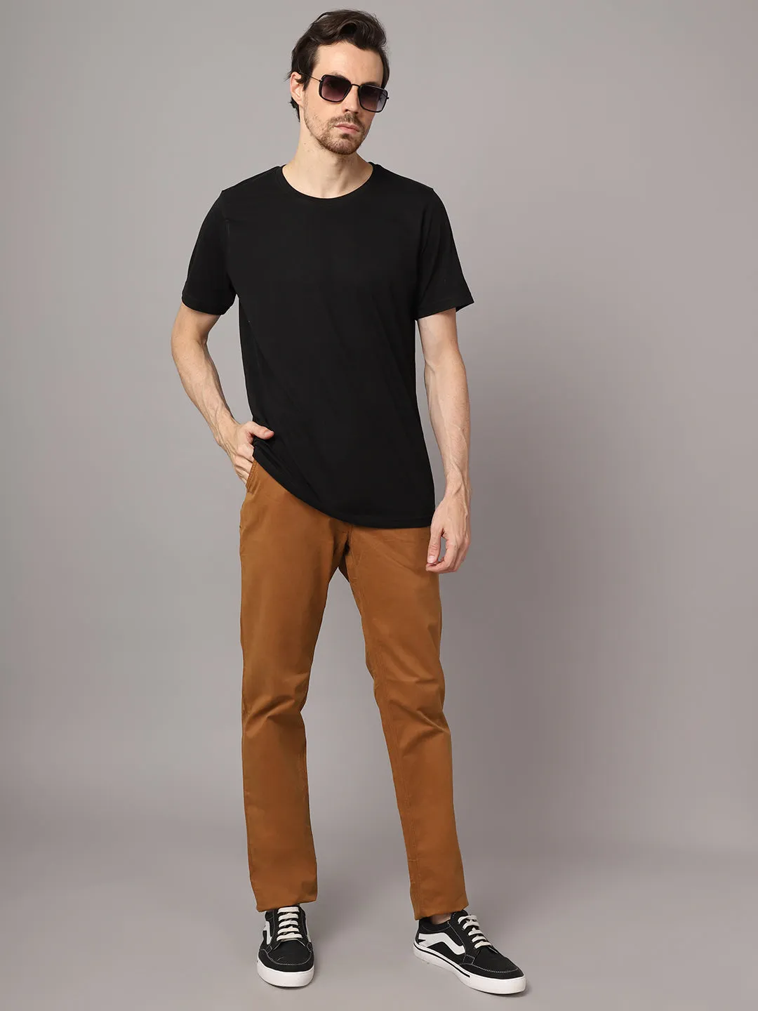 Mens Mustard Trouser