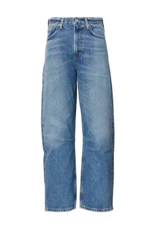 Miro High-Rise Cropped Barrel-Leg Jeans