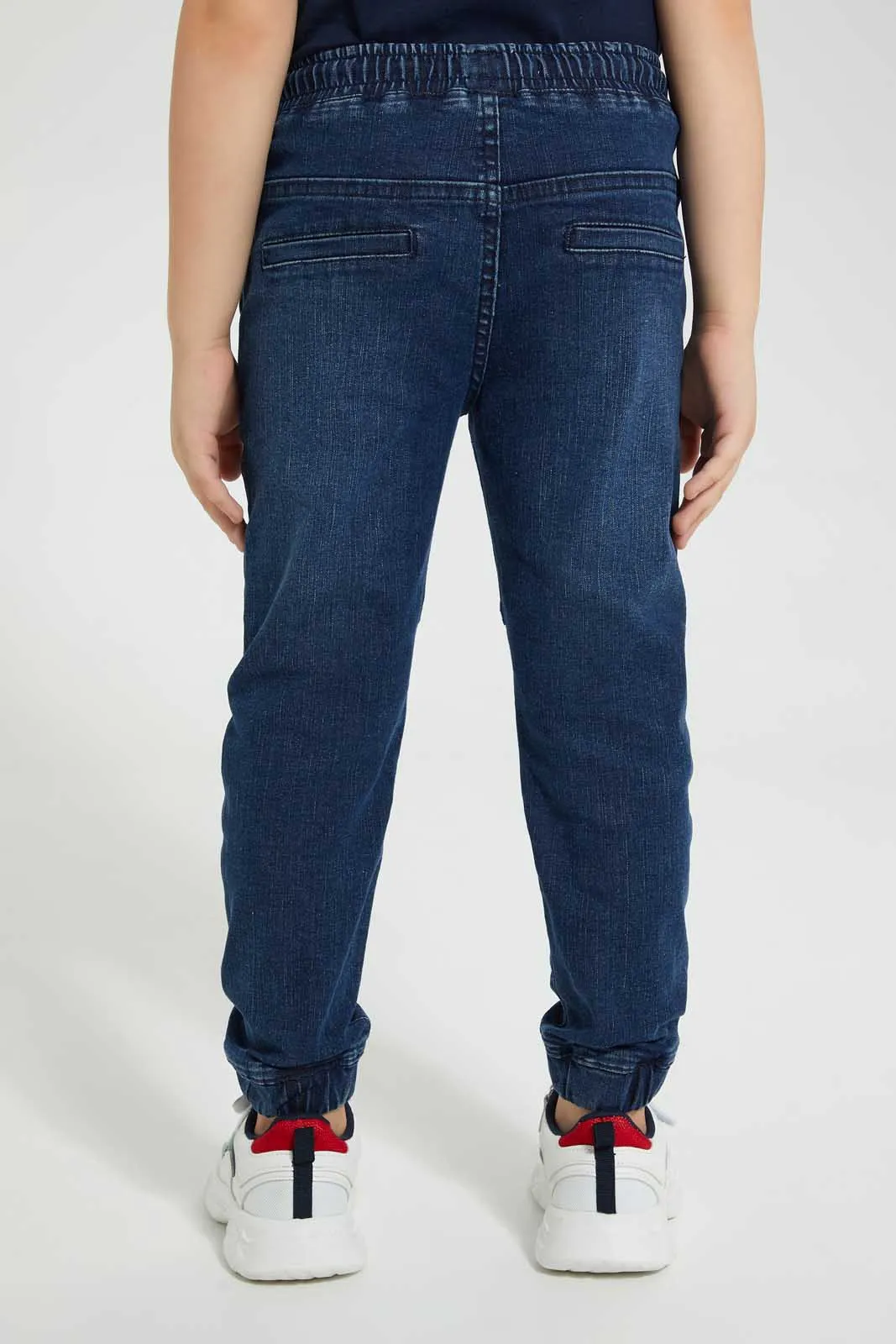 Navy Panelled Jean