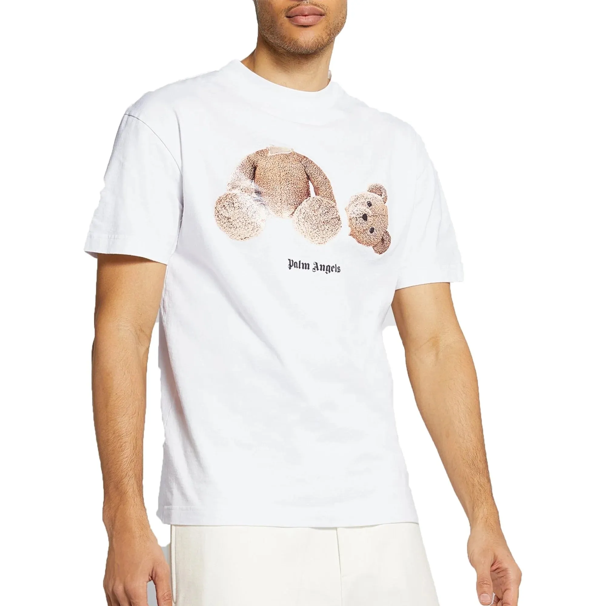 PALM ANGELS KILL THE BEAR TEE - WHITE