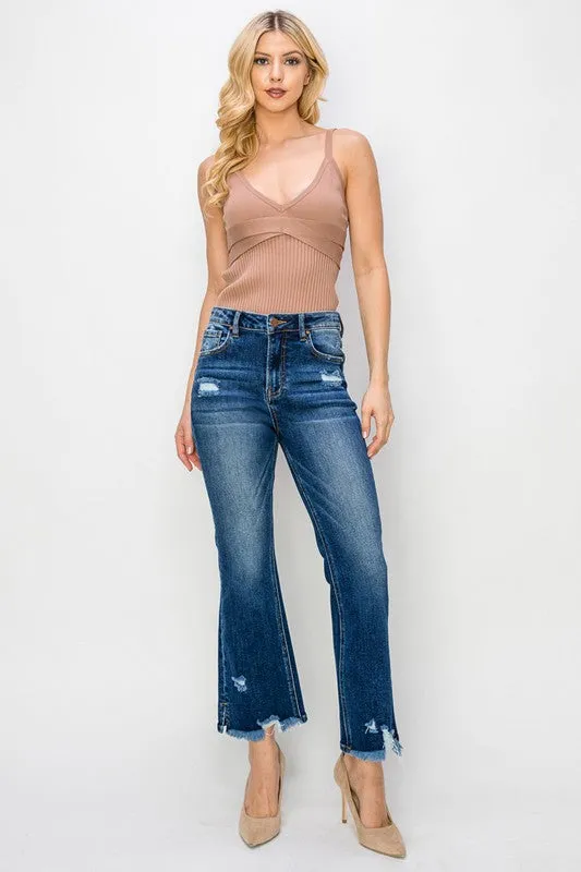 PENNY HIGH RISE CROP FLARE JEANS