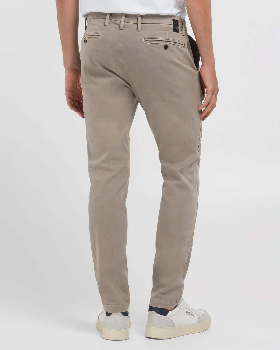 Replay Zeumar Hyperchino Colour XLITE Slim Mens Jeans - Sand