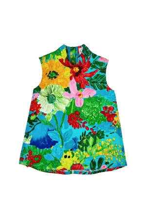 SAMPLE - Sleeveless Mod Top - Vintage Floral