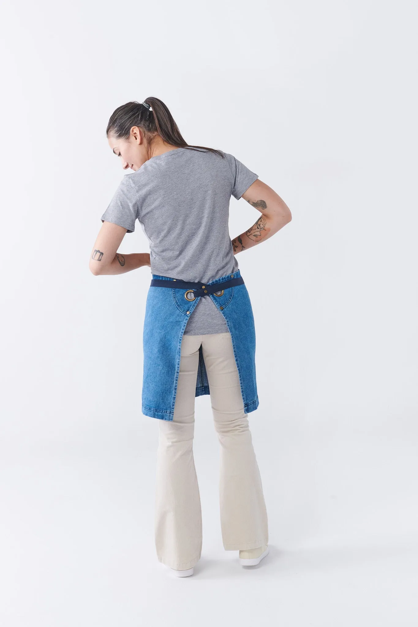 SAVANNAH Denim Waist Apron