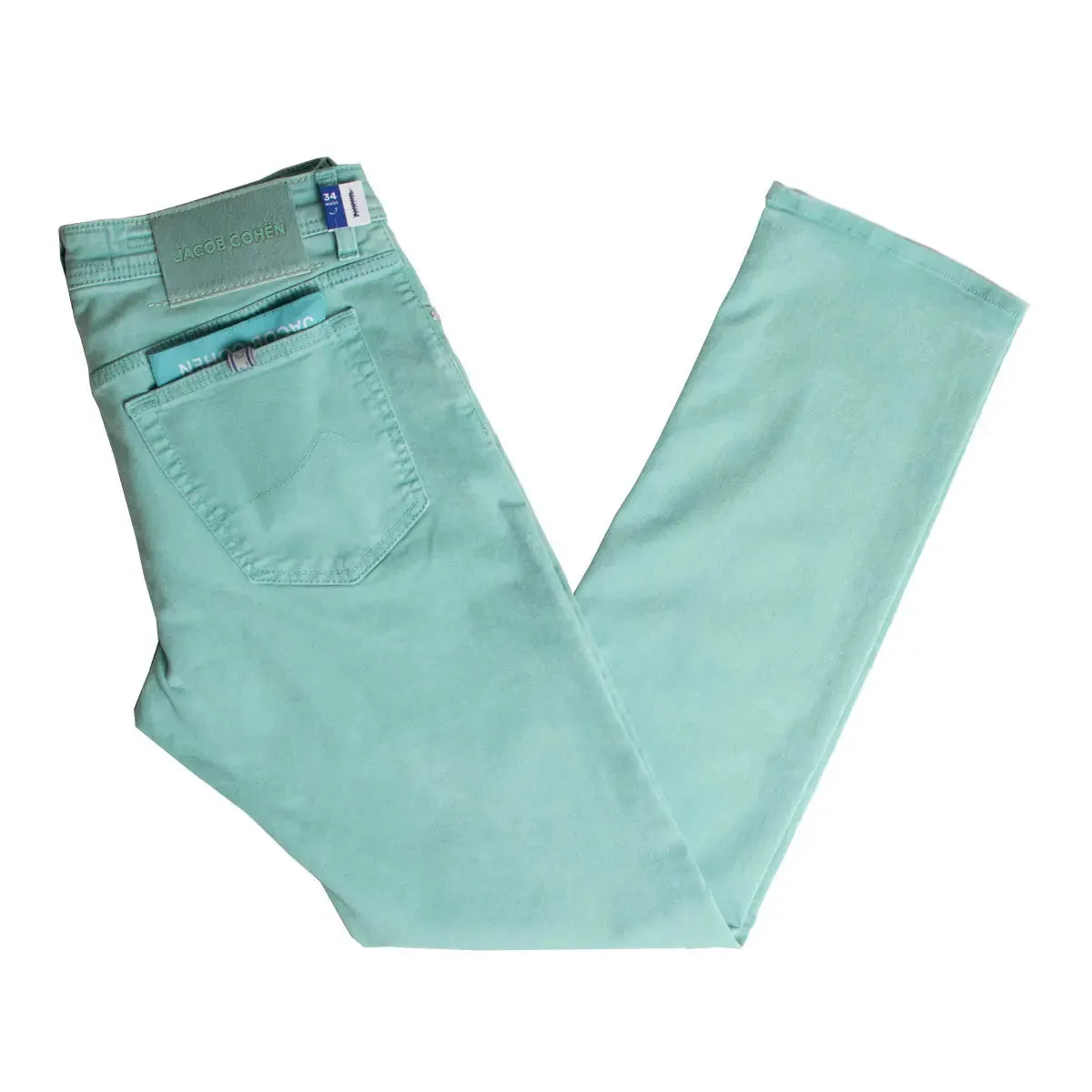 Sea Green ‘Bard’ Slim Fit Stretch Jeans